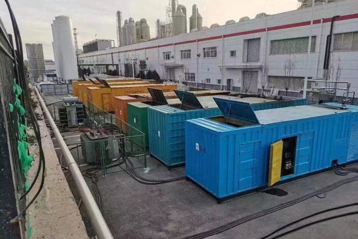 矿区发电机租赁施工现场